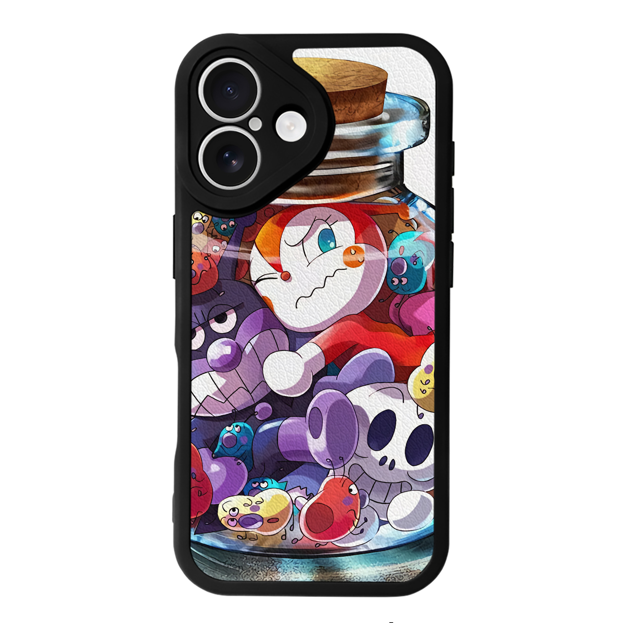 （画像用） アンパンマン Anpanman 【iPhone 16シリーズ対応】シリコンスマホケース（レザー調） 材質：シリコン